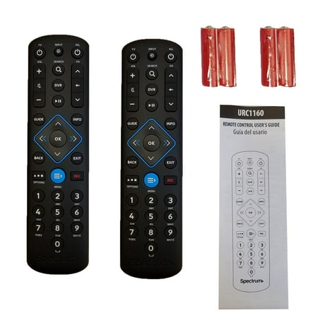 2 Spectrum Cable Box Remote Controls URC1160 New Instructions included Fast