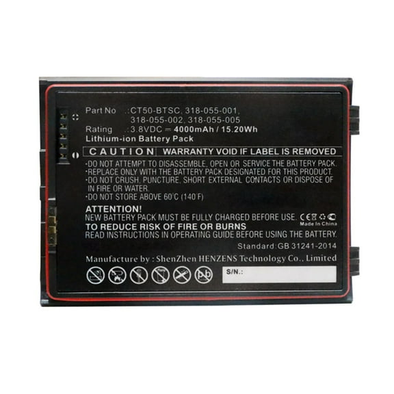 Batteries N Accessories BNA-WB-L15474 Barcode Scanner Battery - Li-ion, 3.8V, 4000mAh, Ultra High Capacity - Replacement for Honeywell 318-055-001 Battery