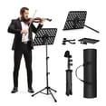 thumbnail image 2 of Vangoa Support de Musique Portable Professionnel pour Partitions avec Cintre pour Violon, Support Pliant pour Partitions, 2 of 9