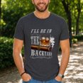 thumbnail image 3 of Jollimate I'll Be in the Backyard T-Shirt, Cigar and Whiskey Graphic Tee, Funny Men's Gift Shirt, 3 of 6