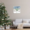 thumbnail image 2 of Stupell Industries Town Christmas Tree Celebration Holiday Painting White Framed Art Print Wall Art, 2 of 7