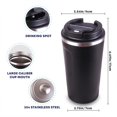 thumbnail image 7 of BoldBlossom Insulated Thermal Coffee Mug Stainless Steel Travel Mug Double Wall Vacuum Insulated Black 8 Hrs Hot 14 Hours Cold Ideal for Personal Corporate Gifting, 7 of 7