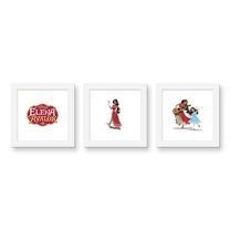 Gallery Pops Disney Elena of Avalor - Princess Elena Wall Art Bundle (3-Pack), White Framed Version, 12" x 12"