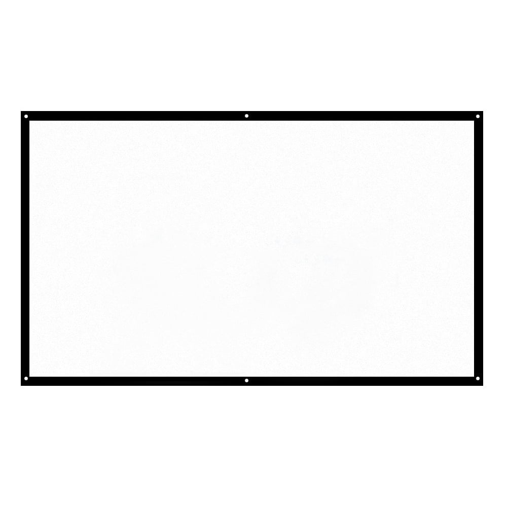 H70 70'' Portable Projector Screen HD 16:9 White Dacron 70 Inch Diagonal Projection Screen Foldable Home Theater for Wall Projection Indoors Outdoors