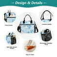 thumbnail image 3 of Ckdifva Ice Bubbles Puffers Cooler Bag Cooler Cooling Tote Lunch Bag Lunch Box Front Pocket with Shoulder Strap, 3 of 6