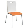 thumbnail image 1 of KFI 9222-WH-SQUASH Cafe Chair,White/Squash, 1 of 2
