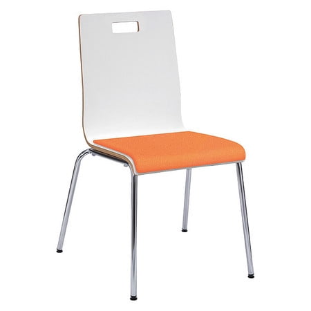 KFI 9222-WH-SQUASH Cafe Chair,White/Squash