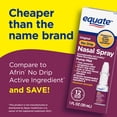 thumbnail image 4 of Equate Original No Drip Nasal Spray Oxymetazoline HCl 0.05% Nasal Decongestant, Maximum Strength, 12 Hour, 1 fl oz, Compare to Afrin® No Drip Active Ingredient, 4 of 9