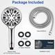 thumbnail image 5 of Hand Shower Shower Head 9 Modes And 2 Meter Hose - Bathroom Showers Water Saving And Flexible Shower Head / Low Water Pressure / Chrome, 5 of 5