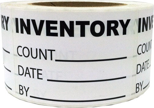 Inventory Use By Date Labels First Count Inspected Stickers 3" x 2", 5PK, Blue