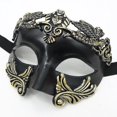 thumbnail image 3 of 1 máscara de mascarada para hombres – máscara veneciana de media cara para baile de máscaras Mardi Gras fiesta de Halloween, 3 of 3