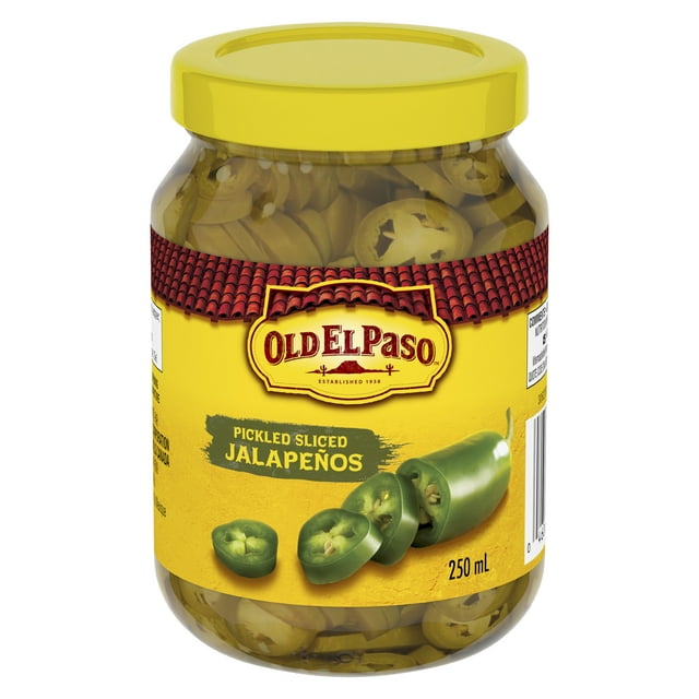Old El Paso Pickled Sliced Jalapeños, Canned Jalapeños, 250 ml