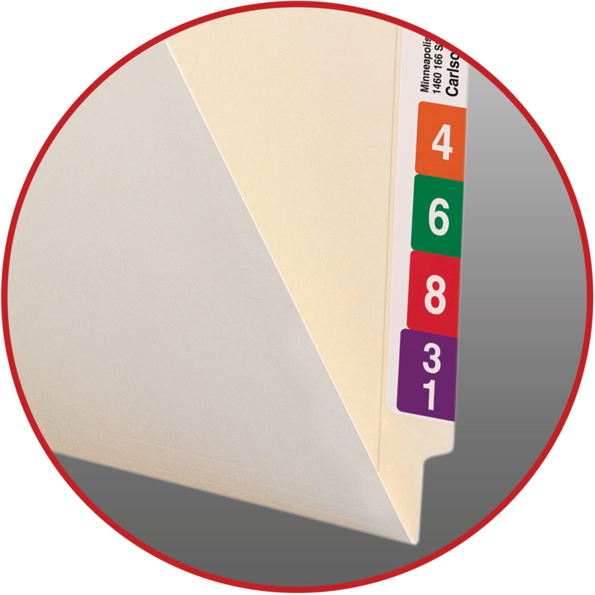 Smead® Manila End-Tab Pocket Folders, Straight Cut, Letter Size, Pack Of 50