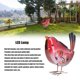 thumbnail image 1 of Decoración vibrante para jardines y césped Lámpara solar LED con forma de pájaro rojo, 1 of 8