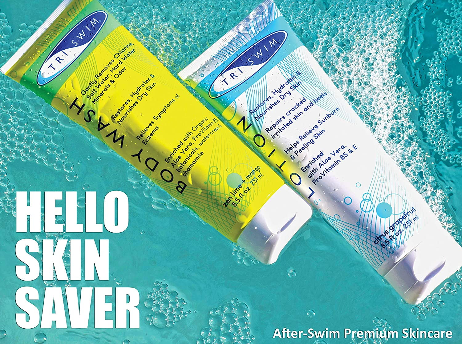 TRISWIM Chlorine Removal Swimmers Body Wash Moisturizing Repairing Skin