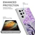thumbnail image 2 of Samsung Galaxy S22 Ultra Case, Rosebono Hybrid Bling Glitter Sparkle Epoxy Graphic Marble Colorful Silicone Skin Cover Armor Case for Samsung Galaxy S22 Ultra (Purple), 2 of 6