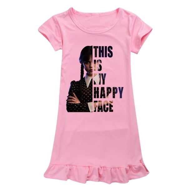 Nuevo vestido de verano de algodón para niñas, ropa para niños, conjunto completo, vestido de cumpleaños informal con estampado de dibujos animados zhangyuxiang LED