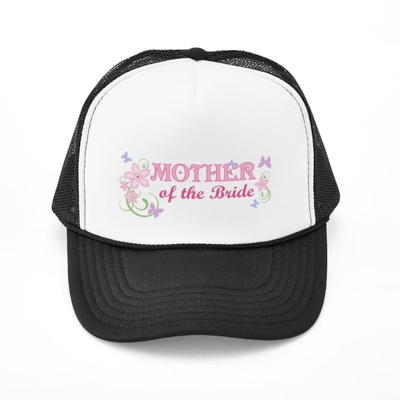 CafePress - Mother Of The Bride [F/B] - Adjustable Unisex Printed Trucker Hat with Mesh Back