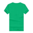 thumbnail image 5 of POTETI St Patricks Day Shirts Womens Plus Shamrock Short Sleeve Crew Neck Shirt Tops, 5 of 7