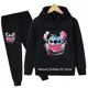 thumbnail image 3 of Conjunto de sudaderas con capucha y pantalones de punto para niños y niñas, moda infantil, jerseys de punto, ropa, 2024, 3 of 5