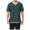 Navy, variant on Hiiyo Men's Vintage T-Shirt V Neck Short Sleeved T Shirt, Brown