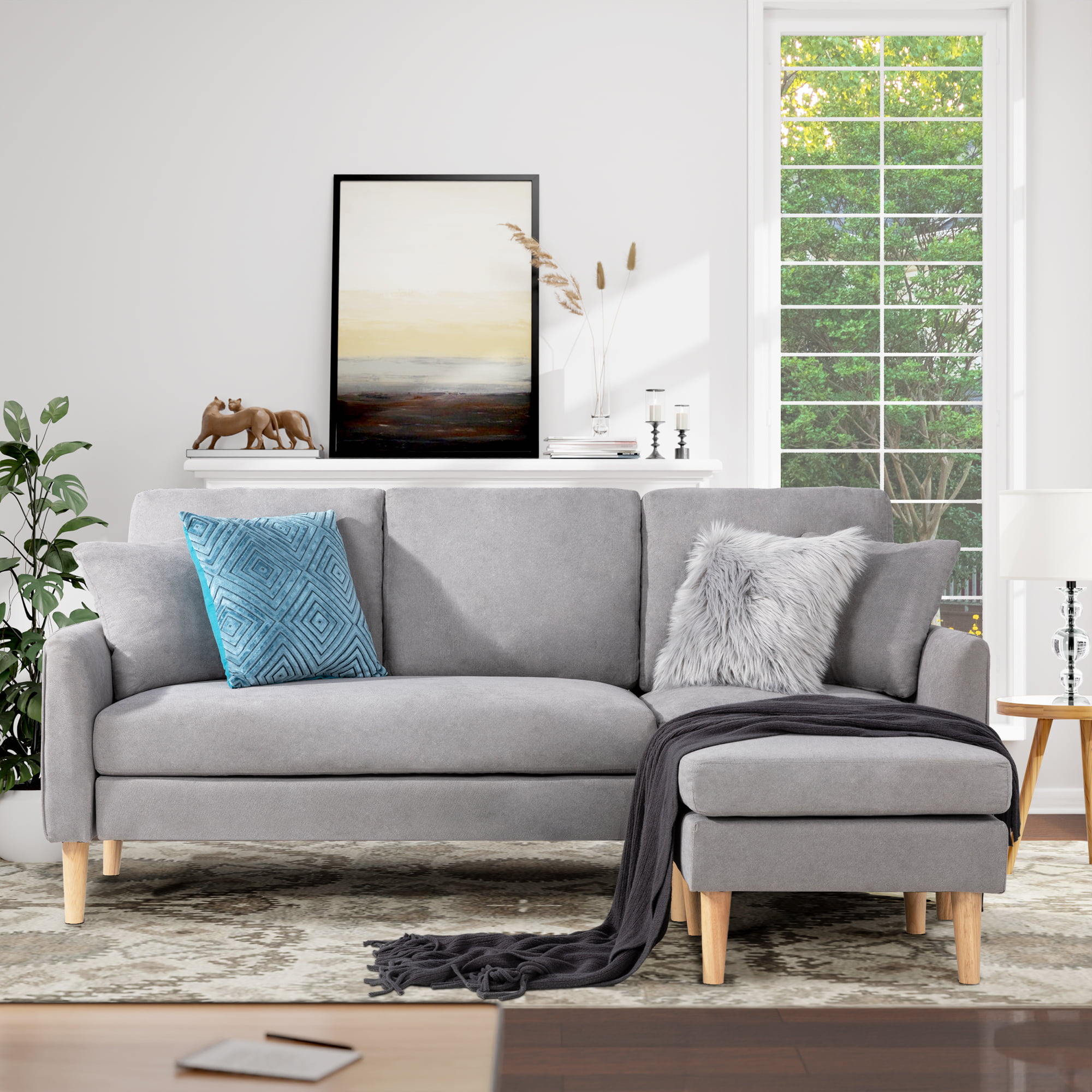 Seat Sofa Couch For Living Room, Small Designer Sectional Sofa