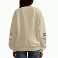 thumbnail image 5 of Towmus Women Halloween Sweatshirts Sequin Ghost Long Sleeve Shirt Oversized Crewneck Fall Pullover Tops, 5 of 6
