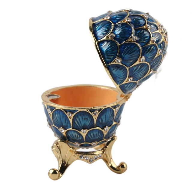 Jewelry Box,Enameled Easter Egg Vintage Enameled Easter Egg Box Jewelry Organizer Advanced Technology
