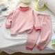 thumbnail image 4 of Conjuntos de blusas y camisas de cuello redondo y manga larga para niños, conjunto de pijama informal cálido de manga larga y pantalones largos para el hogar, conjunto de dos piezas para niños, conjun, 4 of 5