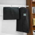 thumbnail image 4 of Perspectiva Bolsa colgante no tejida con cremallera negra Traje Traje Bolsa antipolvo Ropa del hogar Funda antipolvo Manchas de cabello, 4 of 5