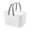 White, variant on White Portable Plastic Shower Caddy With Handles Hollow Water Release Bath Tote For Student Dorm Bathroom Toiletry Storage Basket