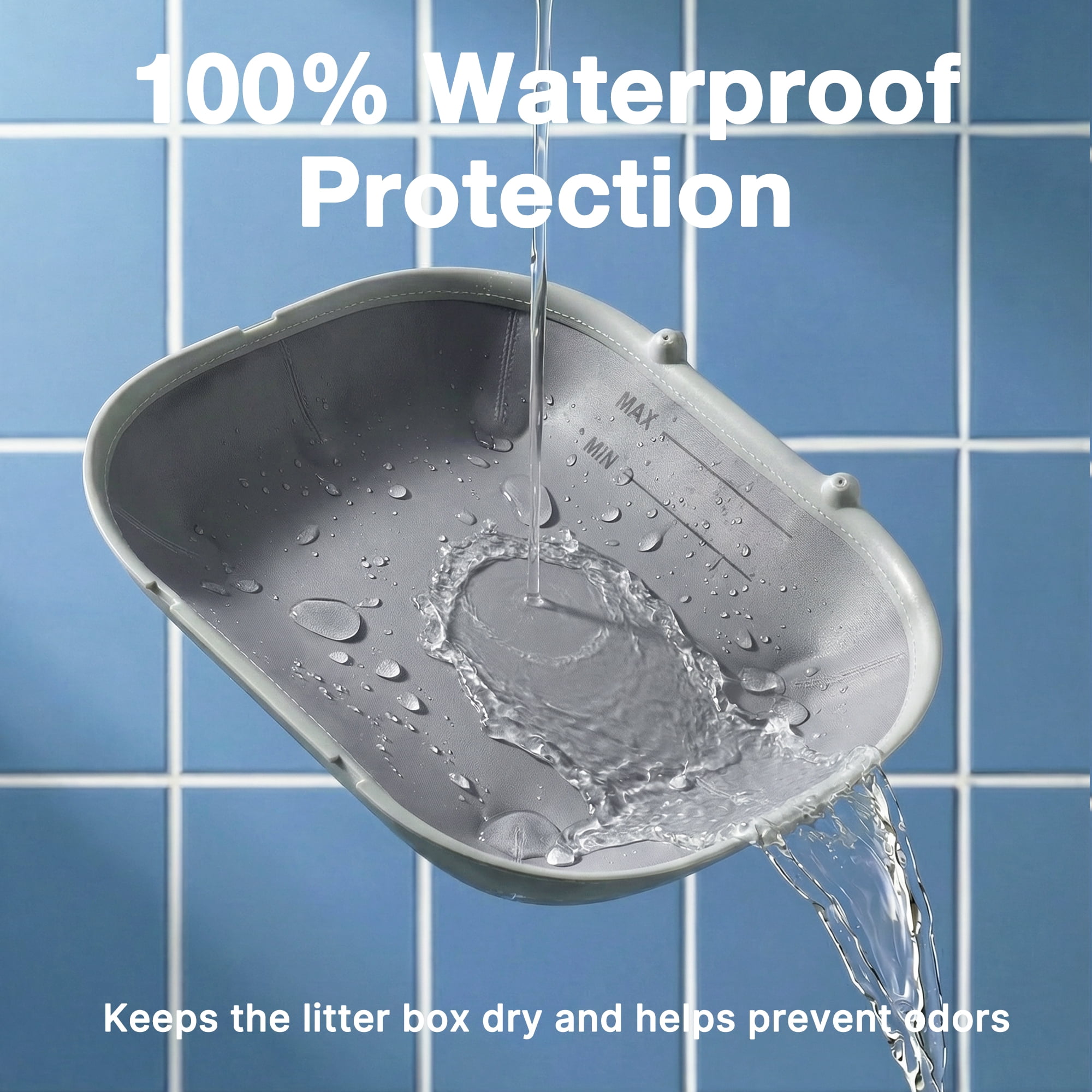 Aoruefar Replacement Cat Litter Pad for Automatic Litter Box, Waterproof Leakproof Litter Mat, Easy-Clean Non-Slip Liner