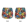 thumbnail image 3 of KLL American Football Pattern Shorts Women,Athletic Shorts High Waisted Running Shorts Pocket Sporty Short Gym Elastic Workout Shorts-Small, 3 of 7
