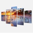 thumbnail image 2 of Beach Side Resort With Palm Trees - Seashore Canvas Art Print, 2 of 3