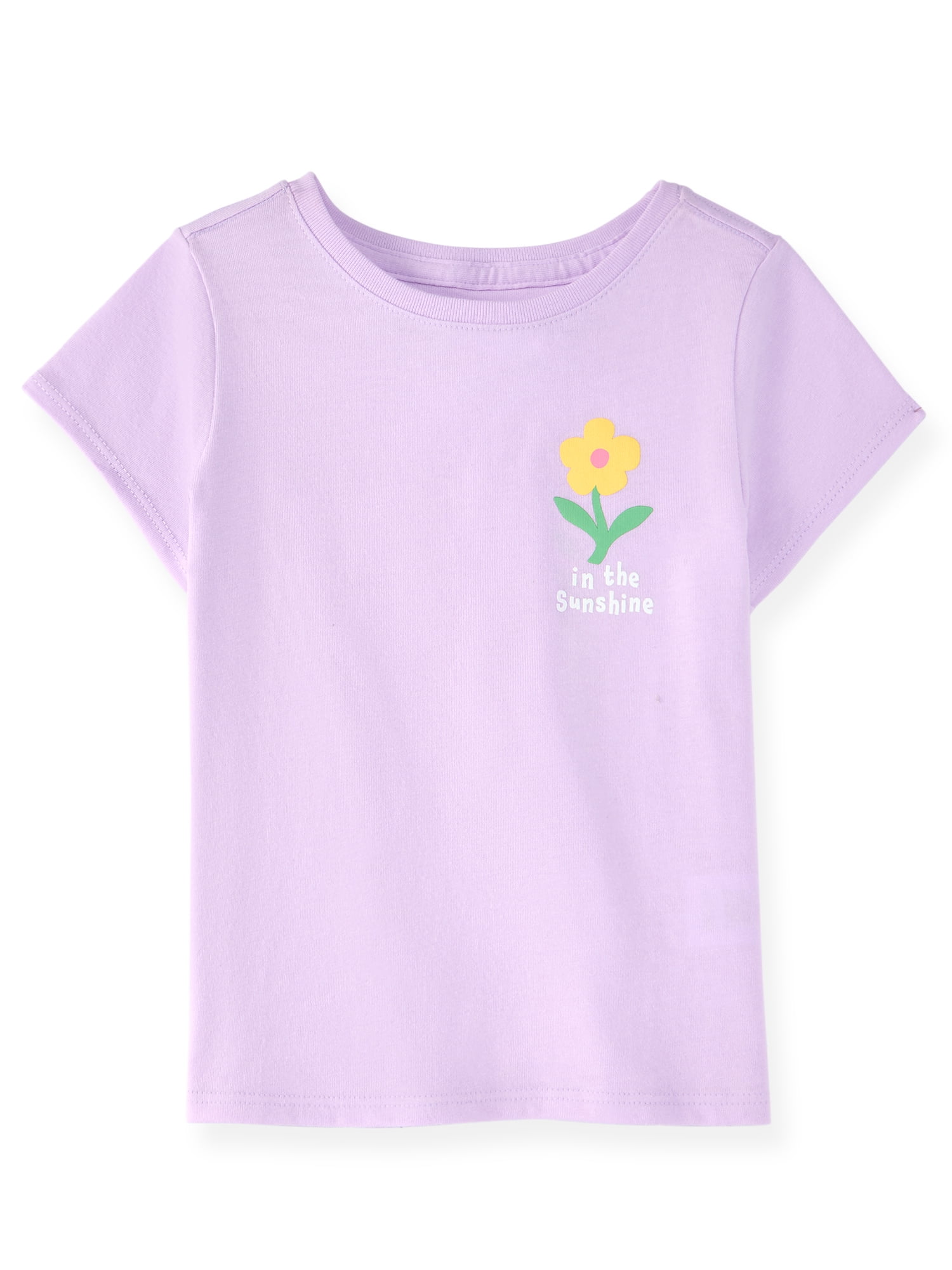 Garanimals Newborn, Baby & Toddler Girl Cotton 3-Piece Set, Tank, Tee & Pull-On Shorts, Sizes 0-6T