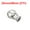 Nickel Color, variant on Uxcell 1.5" Tall Aluminum Lamp Finials Cap Knob, Lamp Screw Holder Tapped 1/4-27, Black