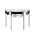 thumbnail image 6 of Glam Mirror Console Table Half Moon Sofa Table Entryway Table with 1-Drawer for Living Room Furniture, 6 of 9