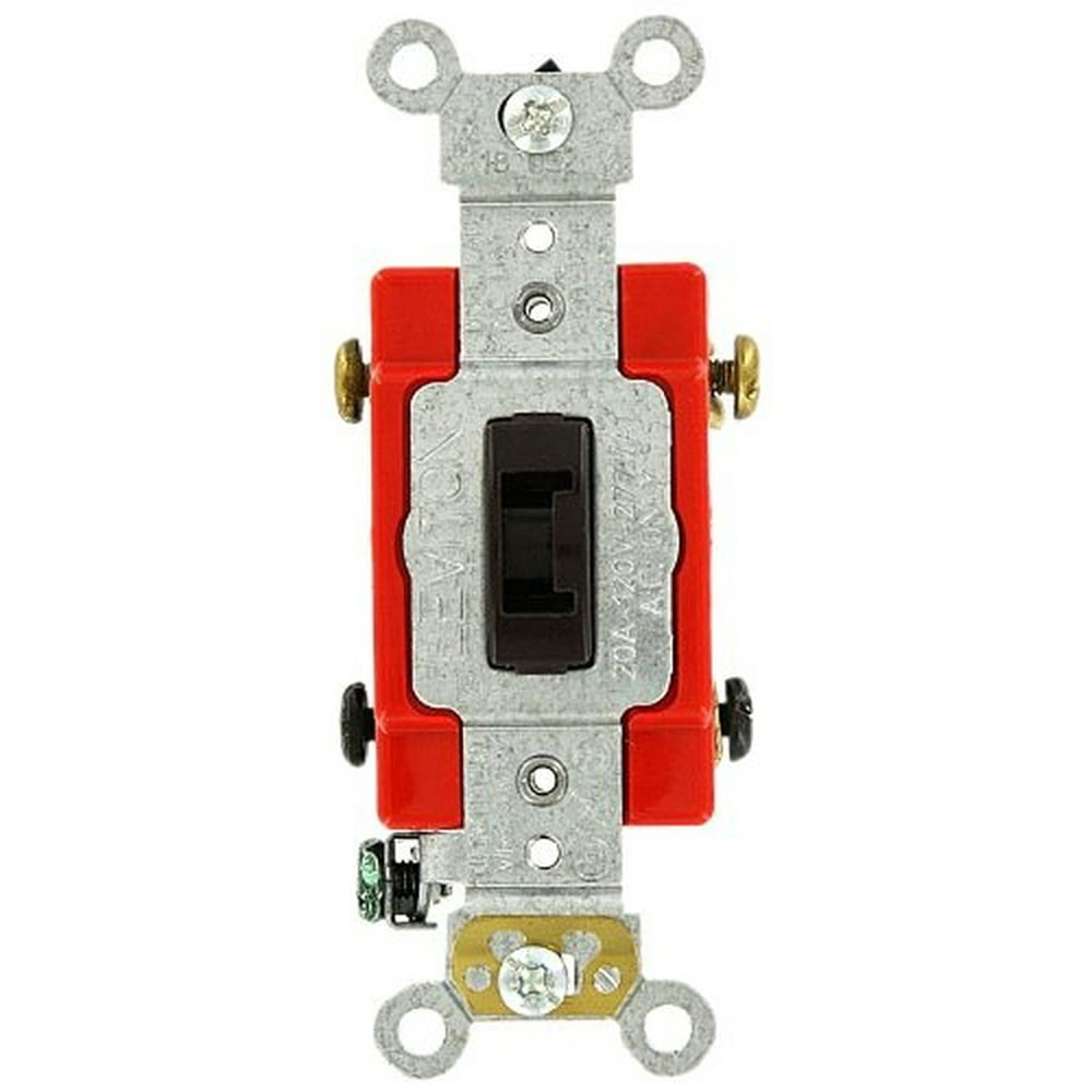 Leviton 12222L 20 Amp, 120/277 Volt, Toggle Locking DoublePole AC