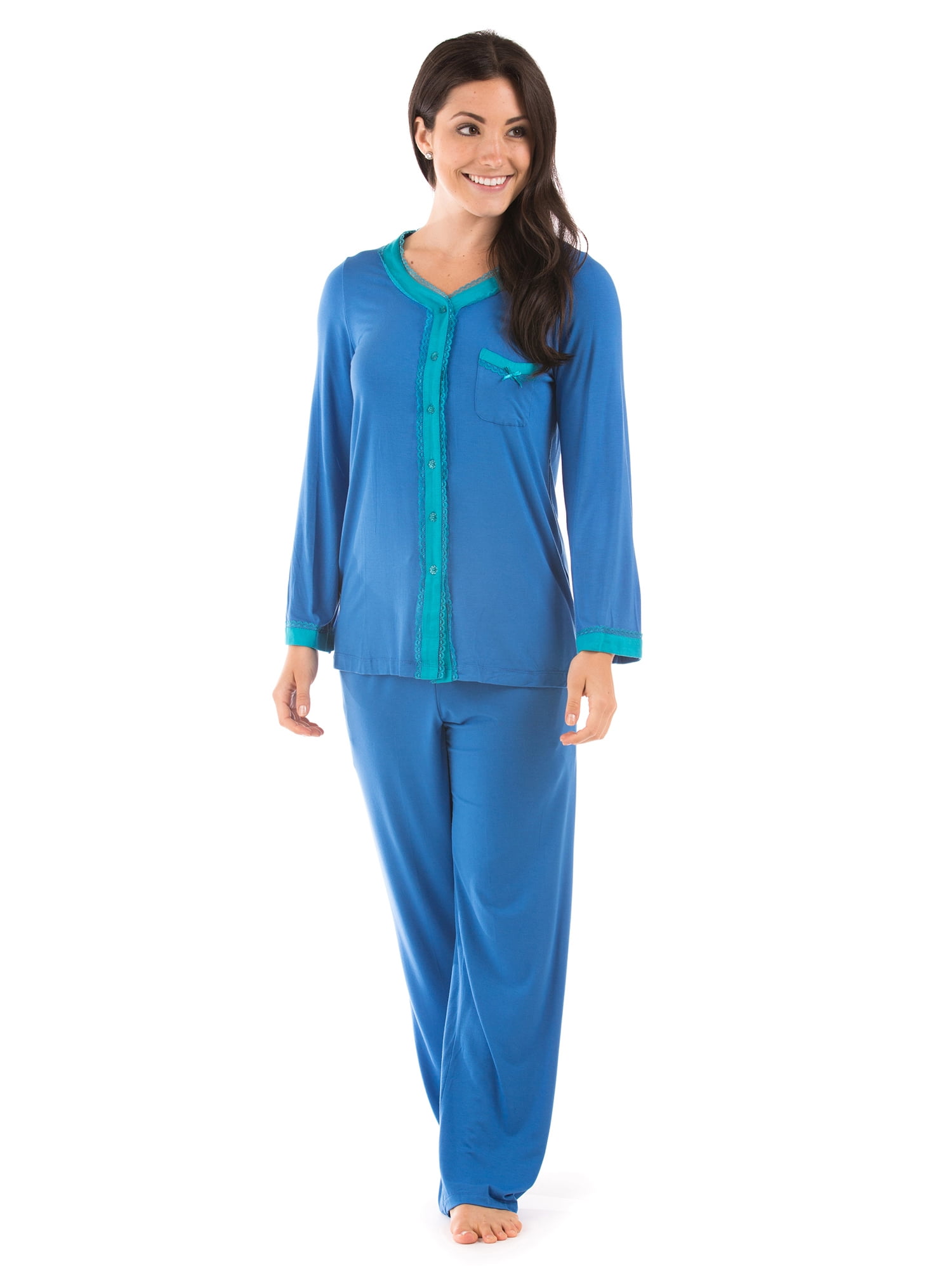 Texere Women's Long Sleeve Pajama Set - Beautiful Sleepwear for Women