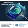 thumbnail image 5 of Liquid Silicone Case for iPhone 12, [Camera Protection] [Anti Fingerprint] [Wireless Charging] 4 Layer Phone Case Protective Cover, Built-in Microfiber Case Cover, 6.1", Blue, 5 of 14