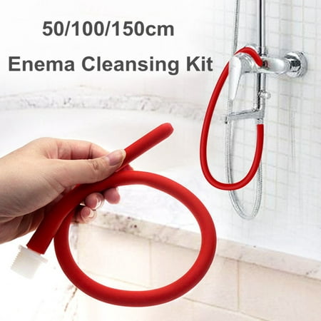 Long Silicone Comfort Nozzle Enema Attachment Enema Tube Enema Cleansing (Best Home Enema Kit)