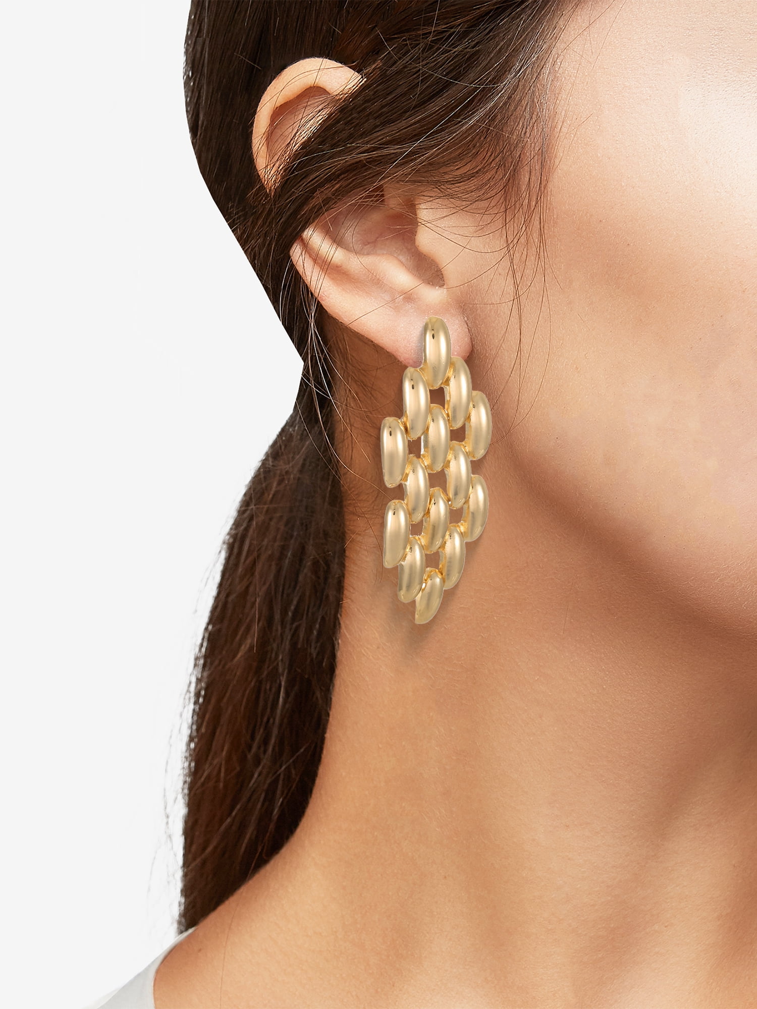 Time and Tru Goldtone Drop Earrings, 1 Pair