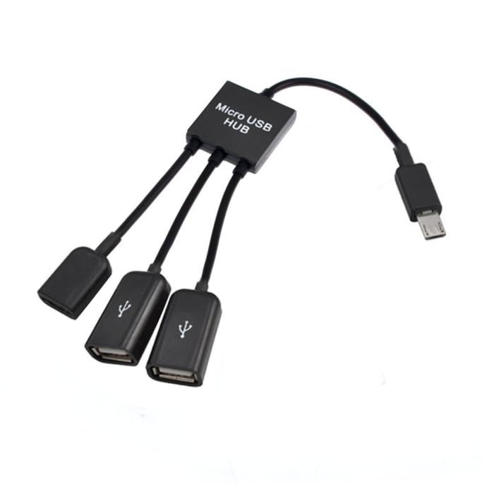 mad fordøjelse omhyggelig VOSS 3 in 1 USB OTG Cable Adapter Micro USB Hub USB OTG Adapter for  Smartphone - Walmart.com