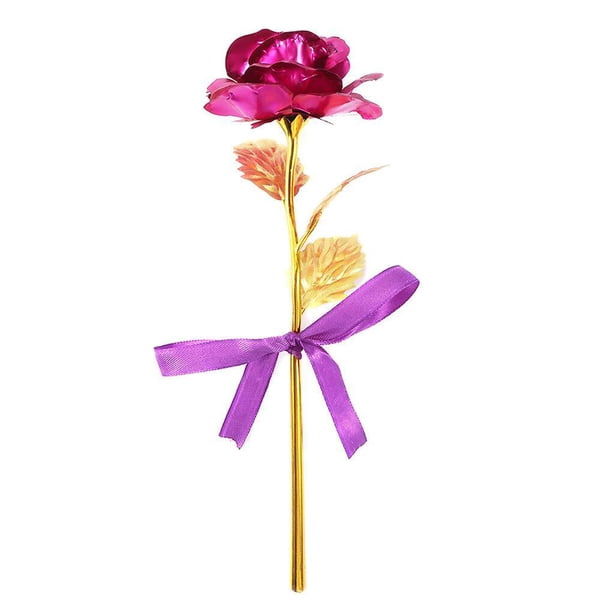 Bearachild Flor de rosa chapada en oro de 24 quilates Regalo creativo del día de San Valentín para el día de la madre de Acción de Gracias Kits de decoración para fiestas Numero 3