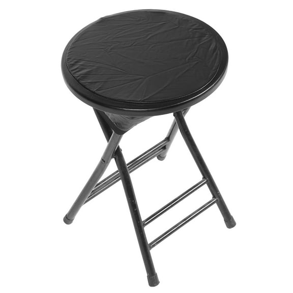OHOIOLLA 1Pack Round Stool Cover Black Elastic for Restaurant and Wedding Use