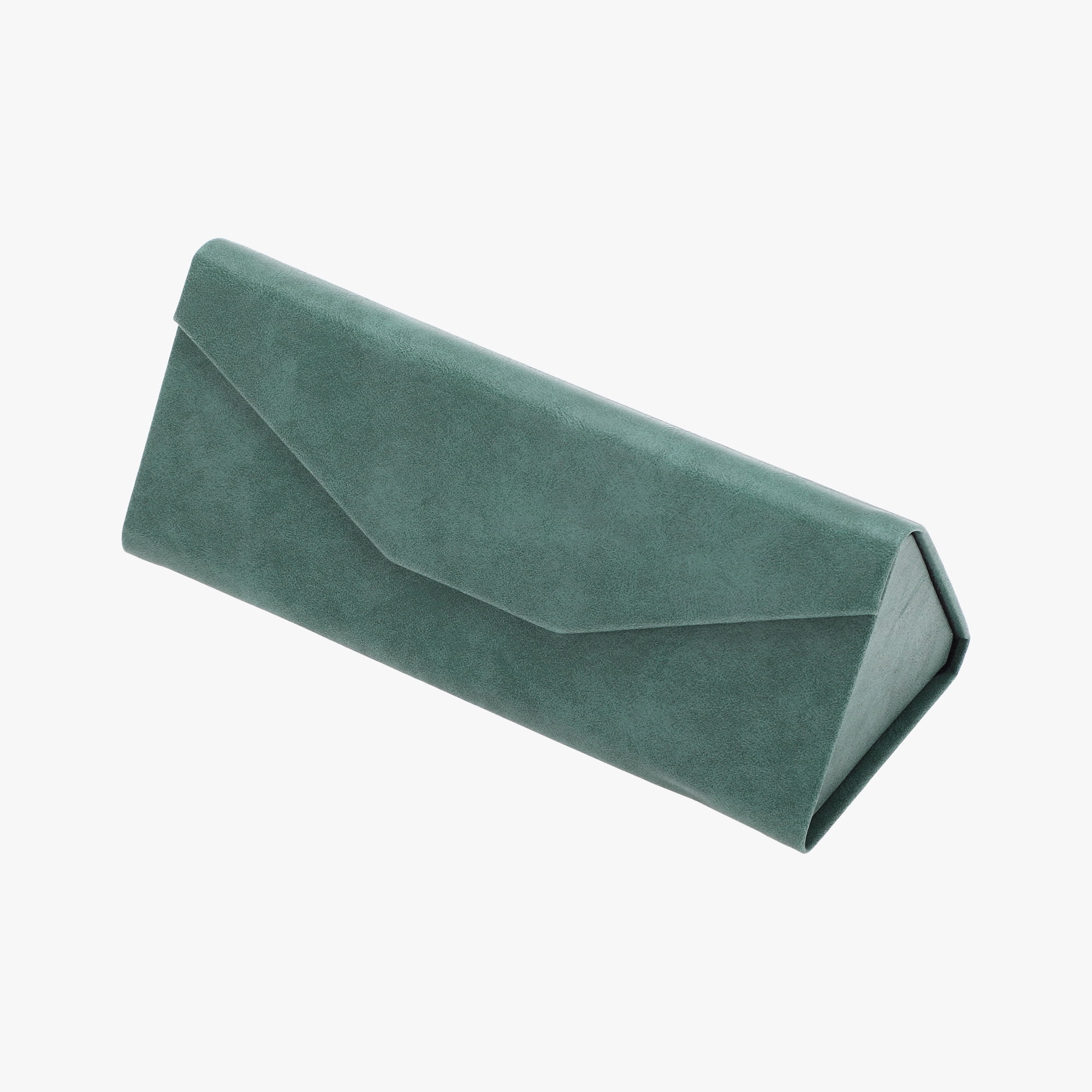 Unique Bargains Triangle Folding Eyeglasses Case Eyeglasses Storage Green