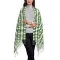 thumbnail image 2 of Sigee Light Green Squares for Scarf for Women Winter Warm Scarfs with Fringe, 2 of 8