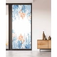 thumbnail image 2 of Window Privacy Film Coastal Coral Stained Glass Window Film Decorative Sun Block Window Cover Blue Ocean Starfish Seagrass Watercolor Window Clings Static Adhesive Sticker for Bathroom 35.4"x78.7", 2 of 7