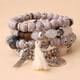 thumbnail image 5 of Juego de pulseras de cuentas de piedra de cristal para mujer, pulsera de belleza, amistad, te amo, borla, brazalete, joyería, 4 piezas por juego, 5 of 5