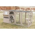 thumbnail image 4 of TRIXIE natura Weatherproof Wooden Cattery with 3 Perches, 44L x 70.9W x 31.5H, Gray, 4 of 9